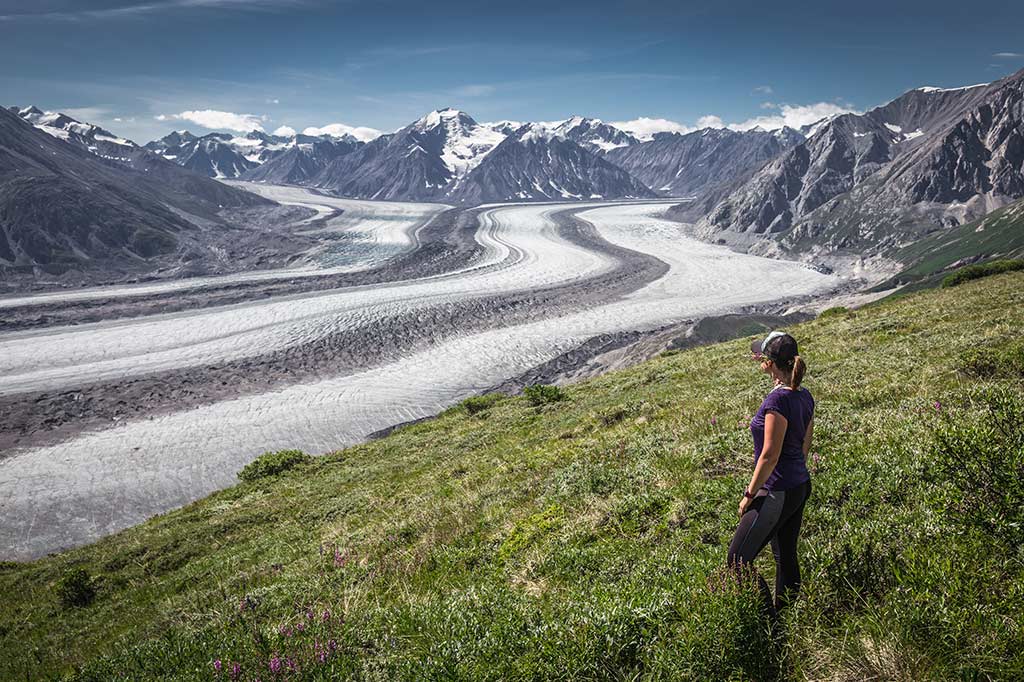 Výhled na Kaskawulsh Glacier