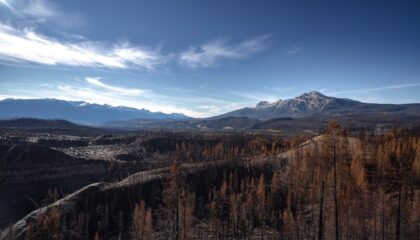 spáleniště v Kanadě