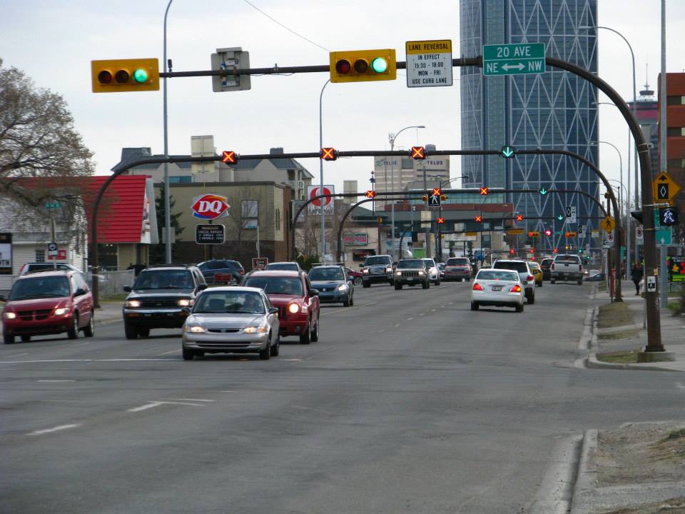 Center street rozděluje Calgary na NE a NW